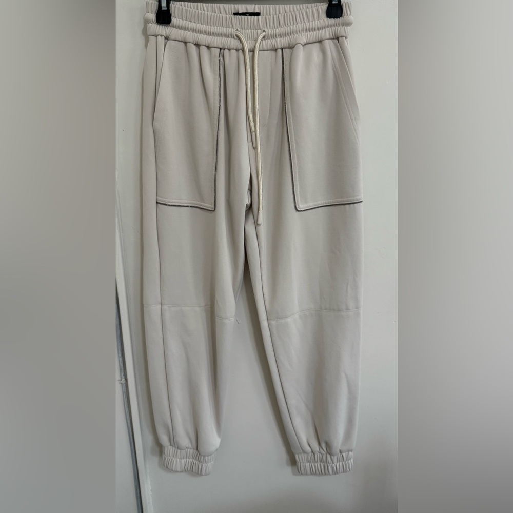 Mason's Forte Dei Marmi  women Cream Sweatpants with Pockets size L